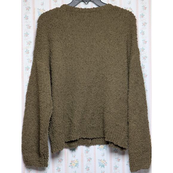 Social Standard Sanctuary Cardigan Sweater WOMENS XL Chunky Popcorn Olive Green - Picture 3 of 6